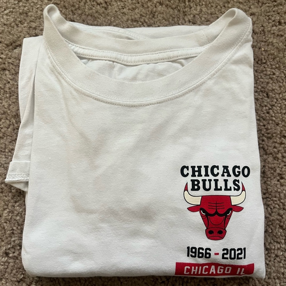 Chicago Bulls Nike White Tee
